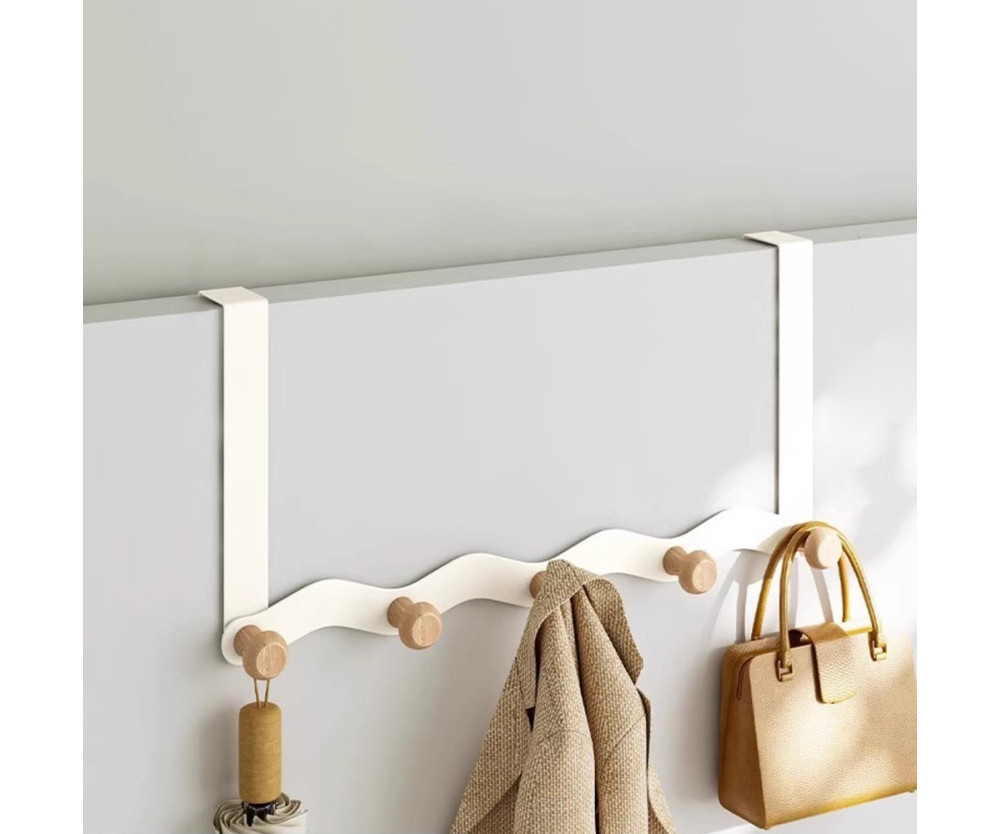 Hängare Väggmonterad 5 krokar Hållare Förvaring Sovrum Hallhängare