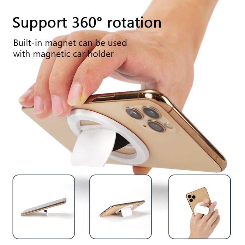 Magnetic Car Phone Holder Adhesive Lazy Grip - Black