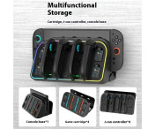 Kompatibelt med Nintendo Switch 2 Väggmonterad Joycon-laddningsdocka RGB-ljus