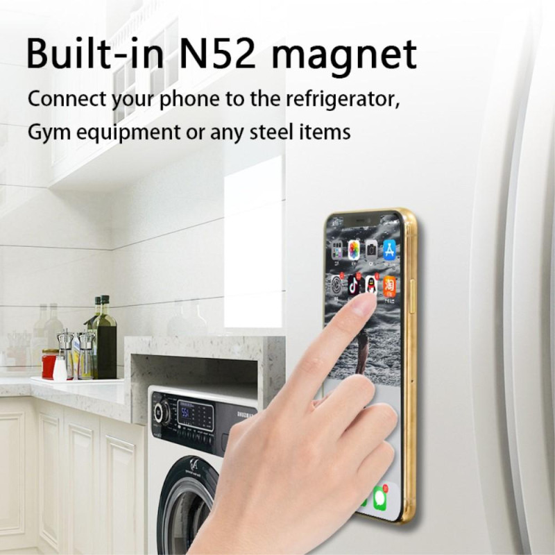 Magnetisk Mobiltelefonholder Bil Selvklebende Lazy Grip - Svart