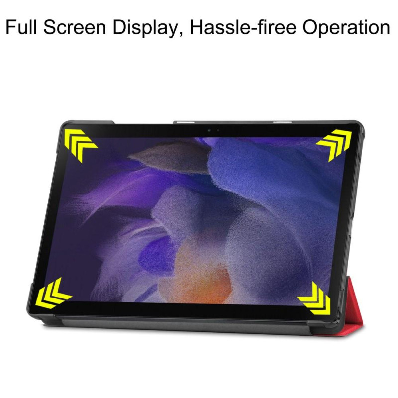 Tri - fold Stand Case for Samsung Galaxy Tab A8 10.5" (2021) - Red