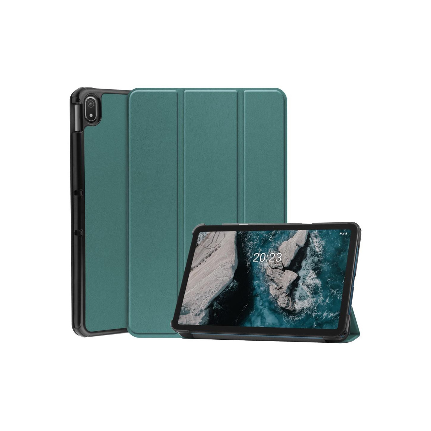 Slim Fit Covercover til Nokia T20 - Grøn