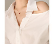 Hjärta hänge Halsband Titan...