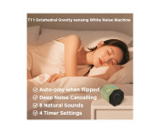 Maskin White Noise Vitt Brus 8 naturliga ljud sömnhjälpmedel tidsfunktion
