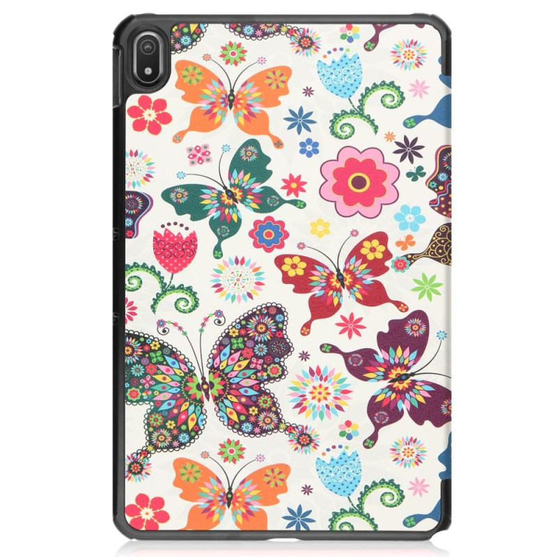 Tablet Stand Slim Fit Cover For Nokia T20 - Butterflies