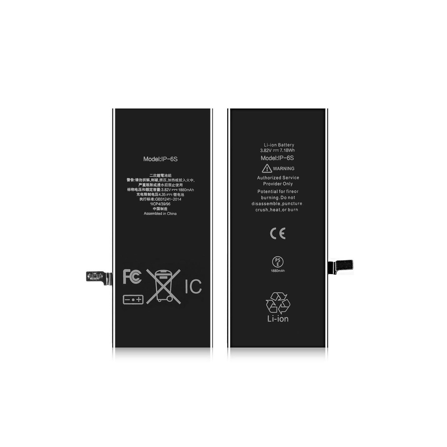 iPhone 6s IPARTS EXPERT 1880mAh batteri FCC/CE/Rosh