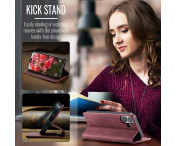 CASEME Plånboksfodral kompatibel med iPhone 17 - Röd