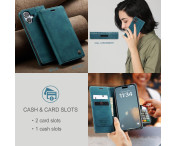 CASEME Plånboksfodral kompatibel med iPhone 17 - Blå