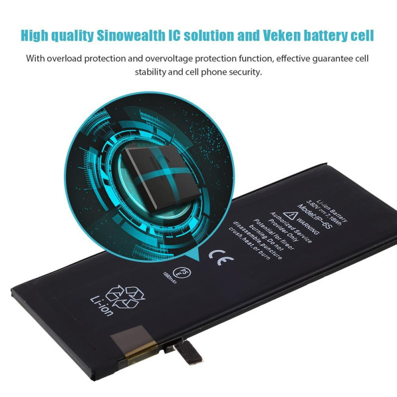 iPhone 6s IPARTS EXPERT 1880mAh batteri FCC/CE/Rosh