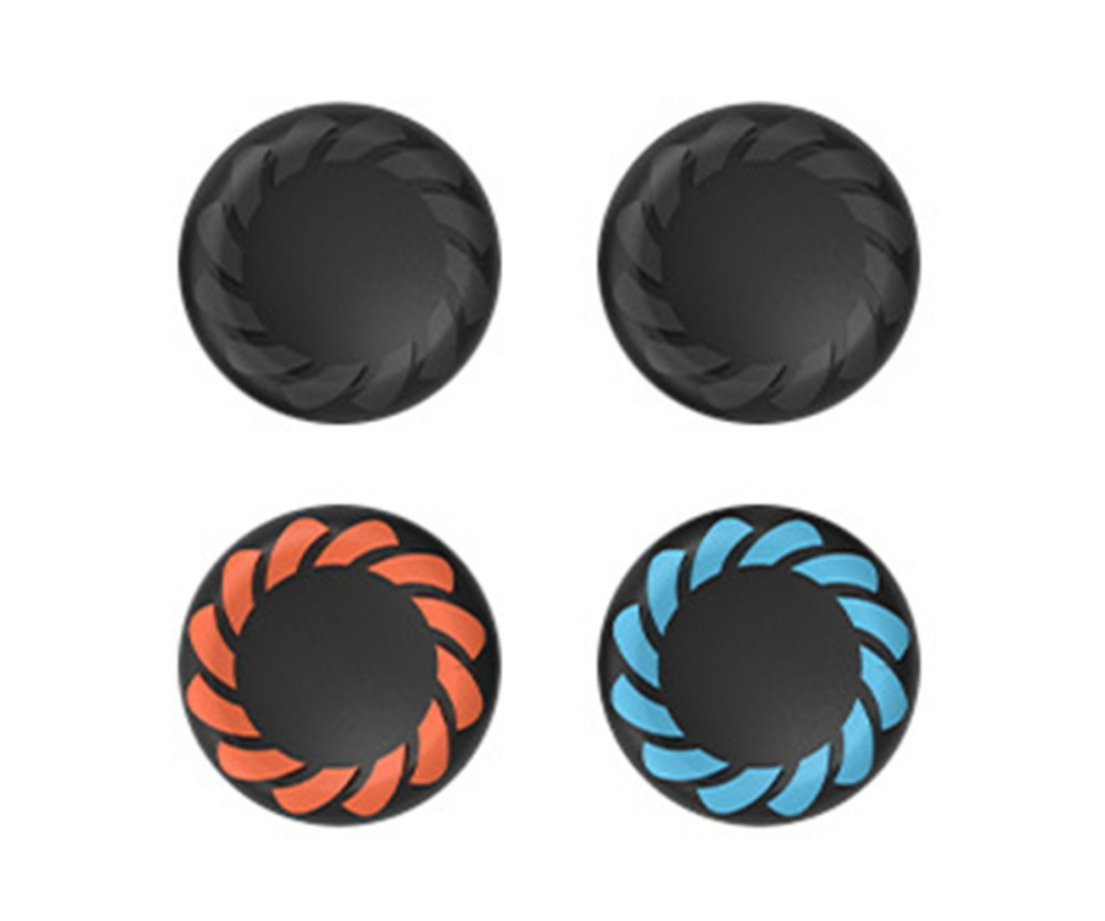 Kompatibelt med Nintendo Switch 2 4 st Joy-Con tumgrepp - svart+orange+blå