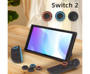 Kompatibelt med Nintendo Switch 2 4 st Joy-Con tumgrepp - svart+orange+blå