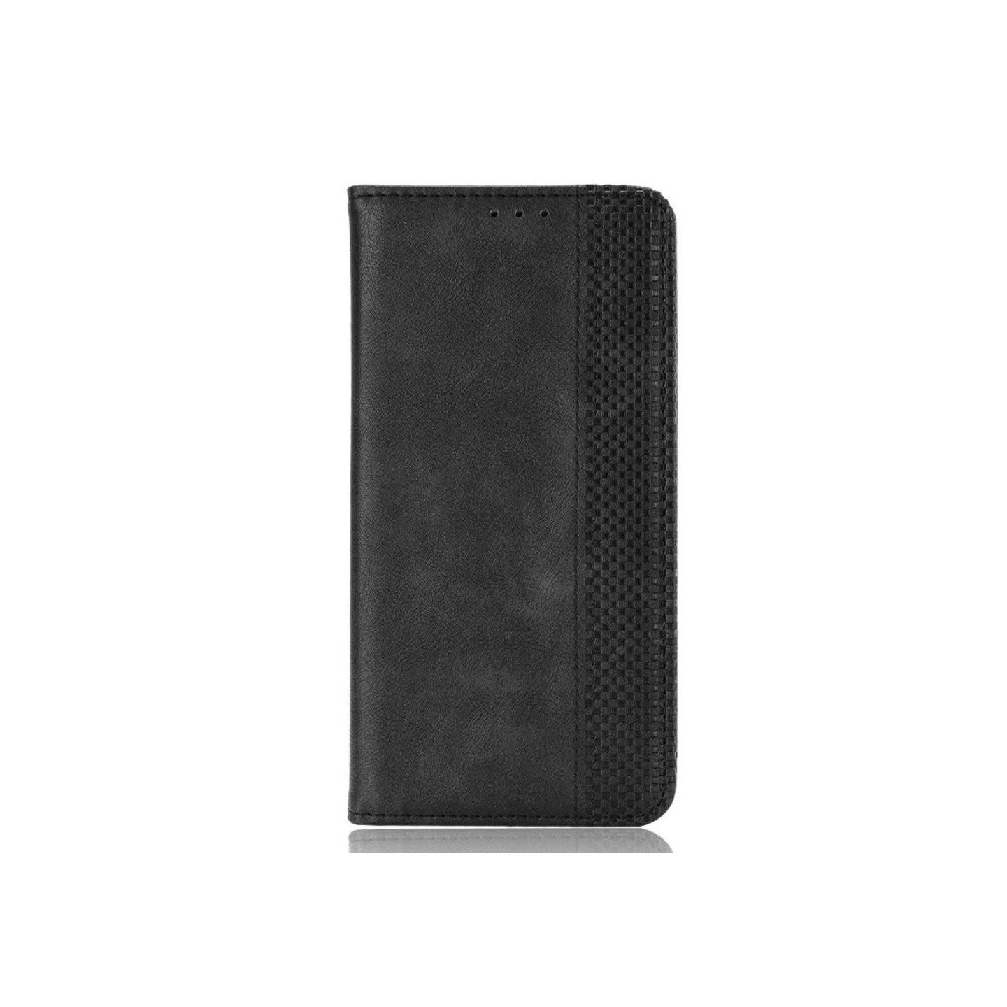 Wallet Stand Flip Phone Case til Motorola Moto E20/E30/E40 - Sort