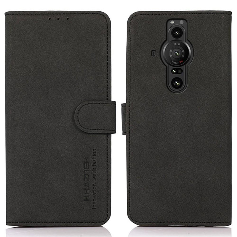 KHAZNEH Vintage Wallet Case for Sony Xperia Pro - I - Black