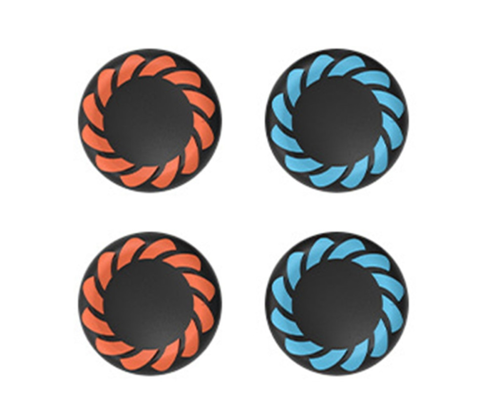 Kompatibelt med Nintendo Switch 2 4 st Joy-Con tumgrepp - orange+blå