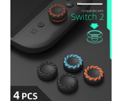Kompatibelt med Nintendo Switch 2 4 st Joy-Con tumgrepp - orange+blå