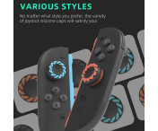 Kompatibelt med Nintendo Switch 2 4 st Joy-Con tumgrepp - Svarta