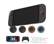 Kompatibelt med Nintendo Switch 2 4 st Joy-Con tumgrepp - Svarta