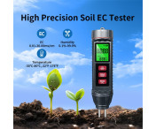 Jord EC Konduktivitet 3 i 1 Digital Mätare Temperatur Fuktighetsdetektor