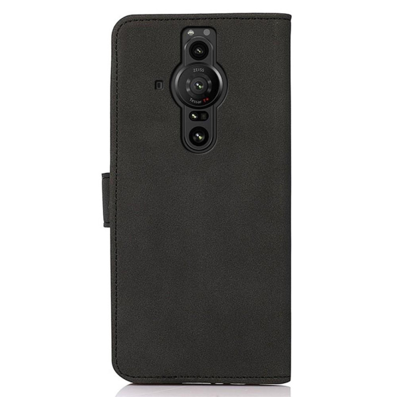 KHAZNEH Vintage Wallet Case for Sony Xperia Pro - I - Black