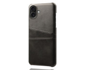 KSQ Till iPhone 17 Skal med kortplats - Svart
