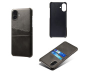 KSQ Till iPhone 17 Skal med kortplats - Svart