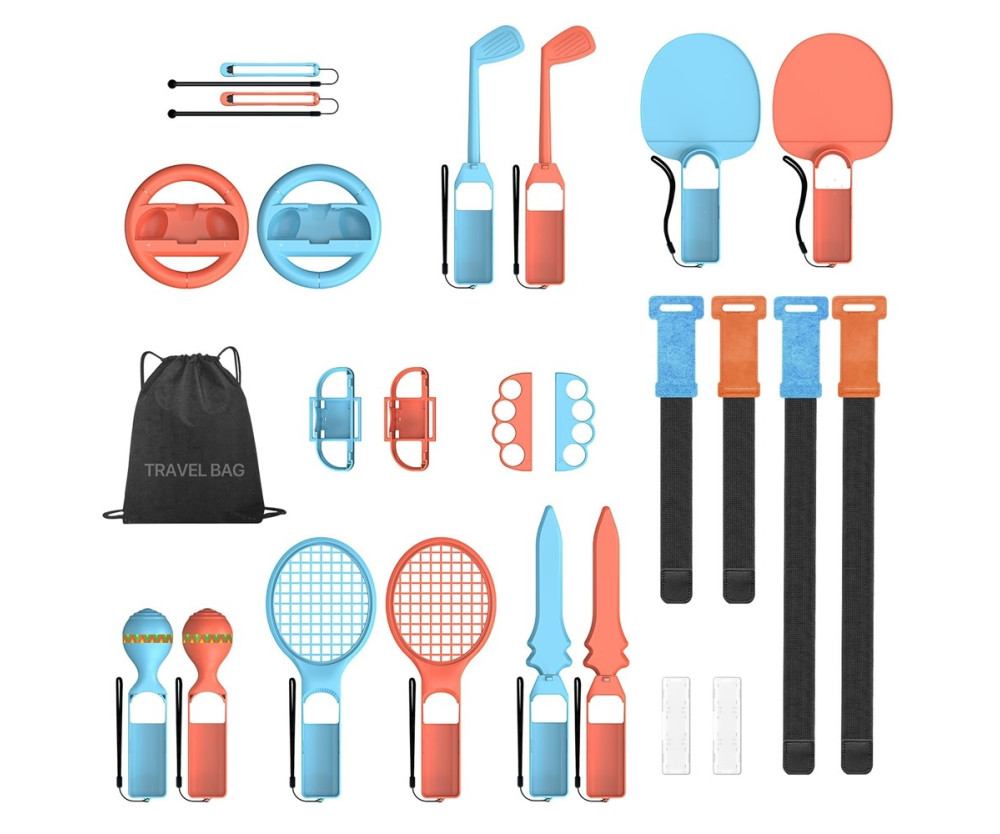 Kompatibelt med Nintendo Switch 2 sport 25-i-1-tillbehörspaket