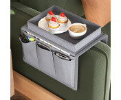 Ficka för fjärrkontroller Platsbesparande Armstöd förvaringsväska för soffa