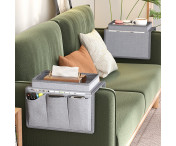 Ficka för fjärrkontroller Platsbesparande Armstöd förvaringsväska för soffa