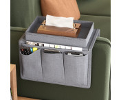 Ficka för fjärrkontroller Platsbesparande Armstöd förvaringsväska för soffa