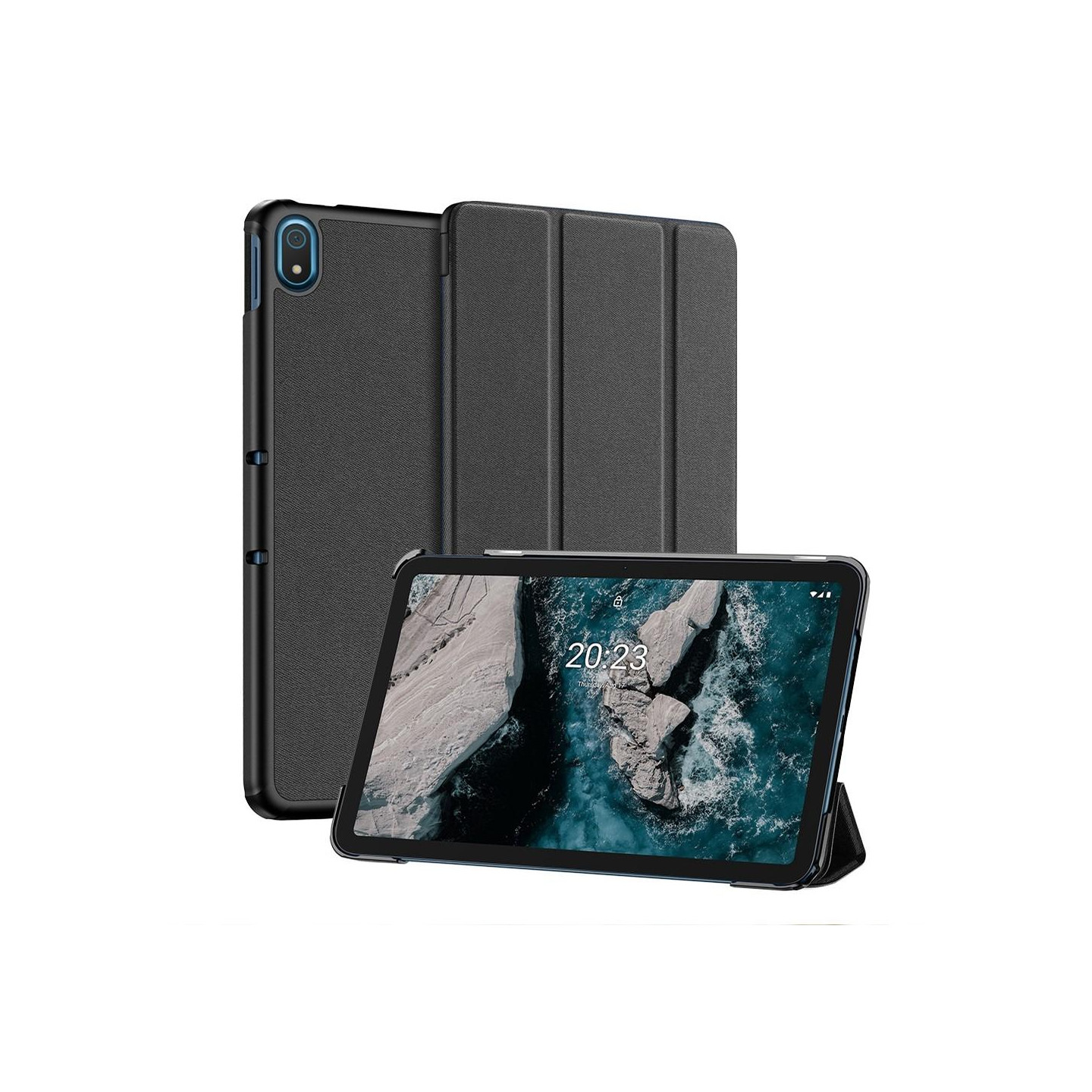 DUX DUCIS Tri - fold Stand to Nokia T20 - Black