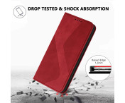 Plånboksfodral för Samsung Galaxy S25 FE - Röd