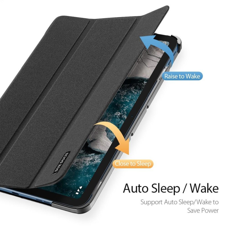 DUX DUCIS Trifoldet Stand til Nokia T20 - Sort