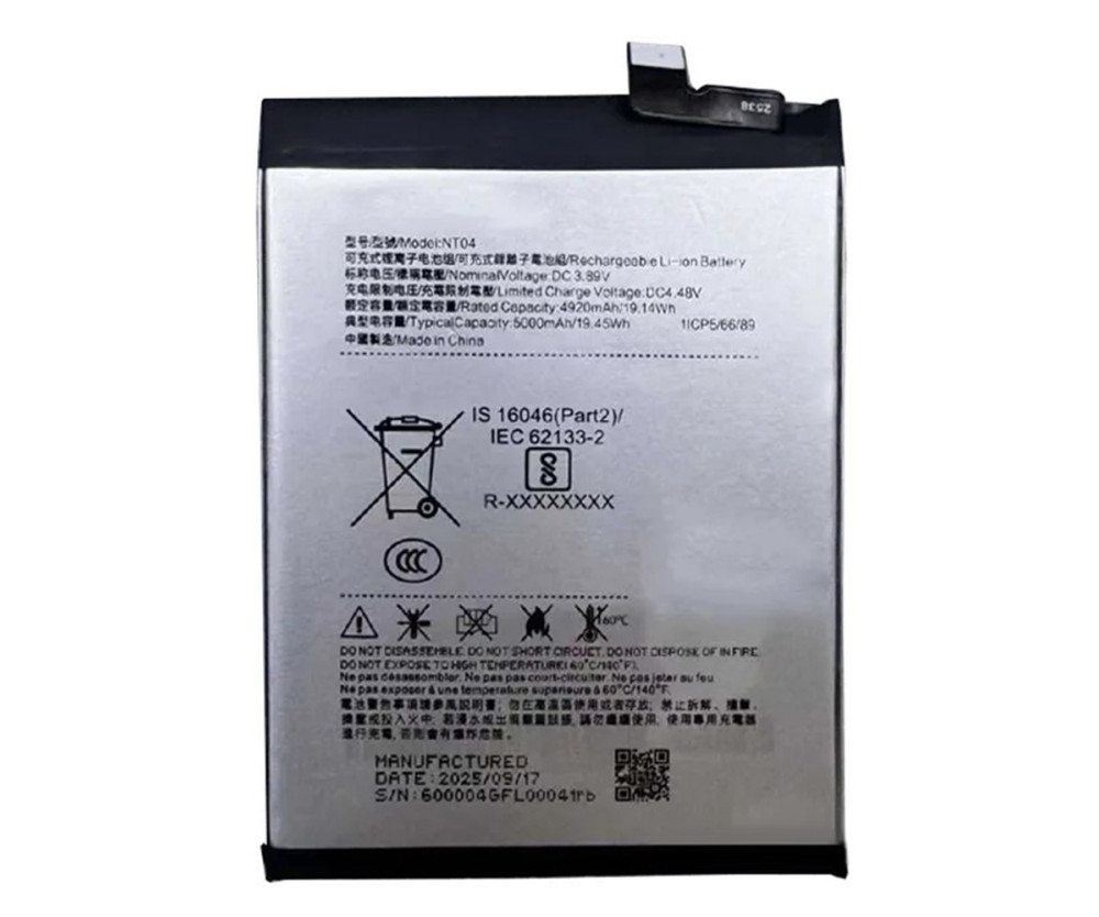 Batteri För Nothing Phone 3a Phone 3a Pro CMF Phone 2 Pro 3.89V 4920mAh NT04