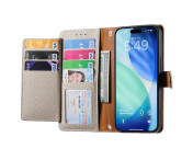 For iPhone 17 Pro Skal RFID-blockering Dragkedjeficka Plånboksfodral med Rem - Beige