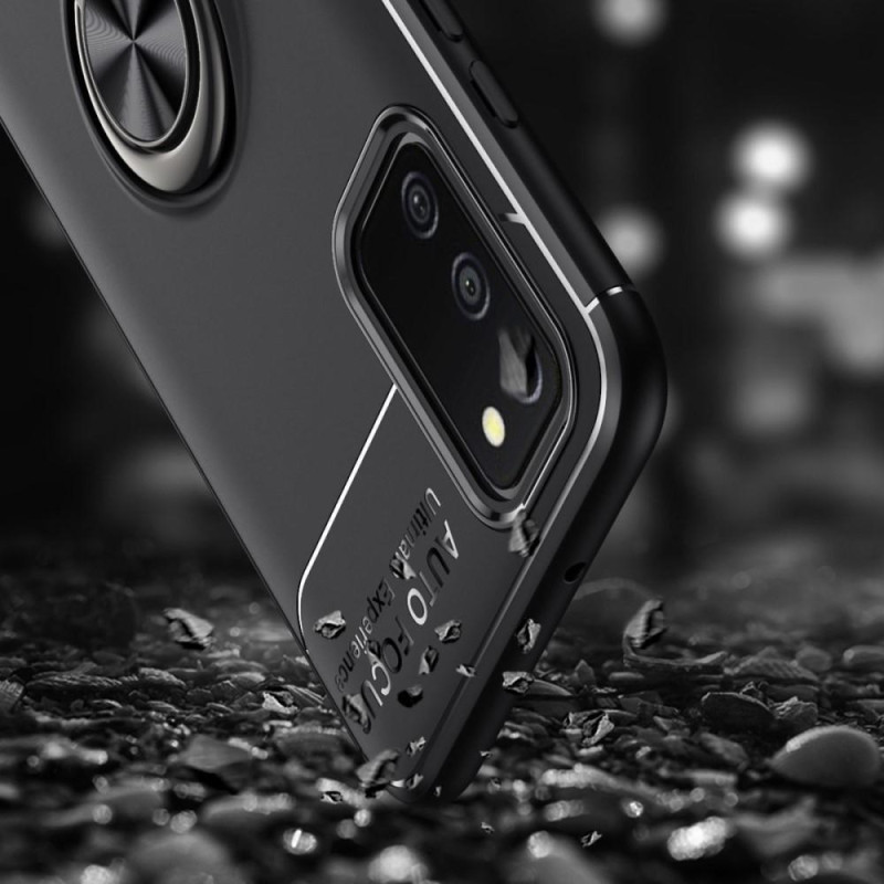 Samsung Galaxy A03s TPU Deksel Med Fingerring - Svart