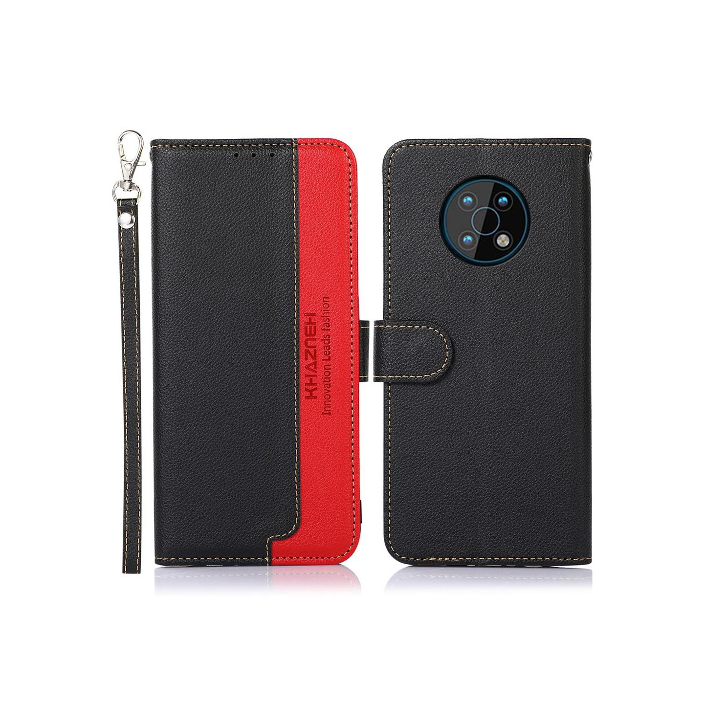 KHAZNEH Phone Cover for Nokia G50 - Black/Red