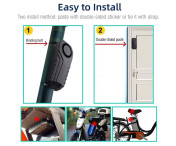 Trådlöst Alarmsystem Motorcykel Moped mm med Fjärrkontroll Vattentät stöldskydd