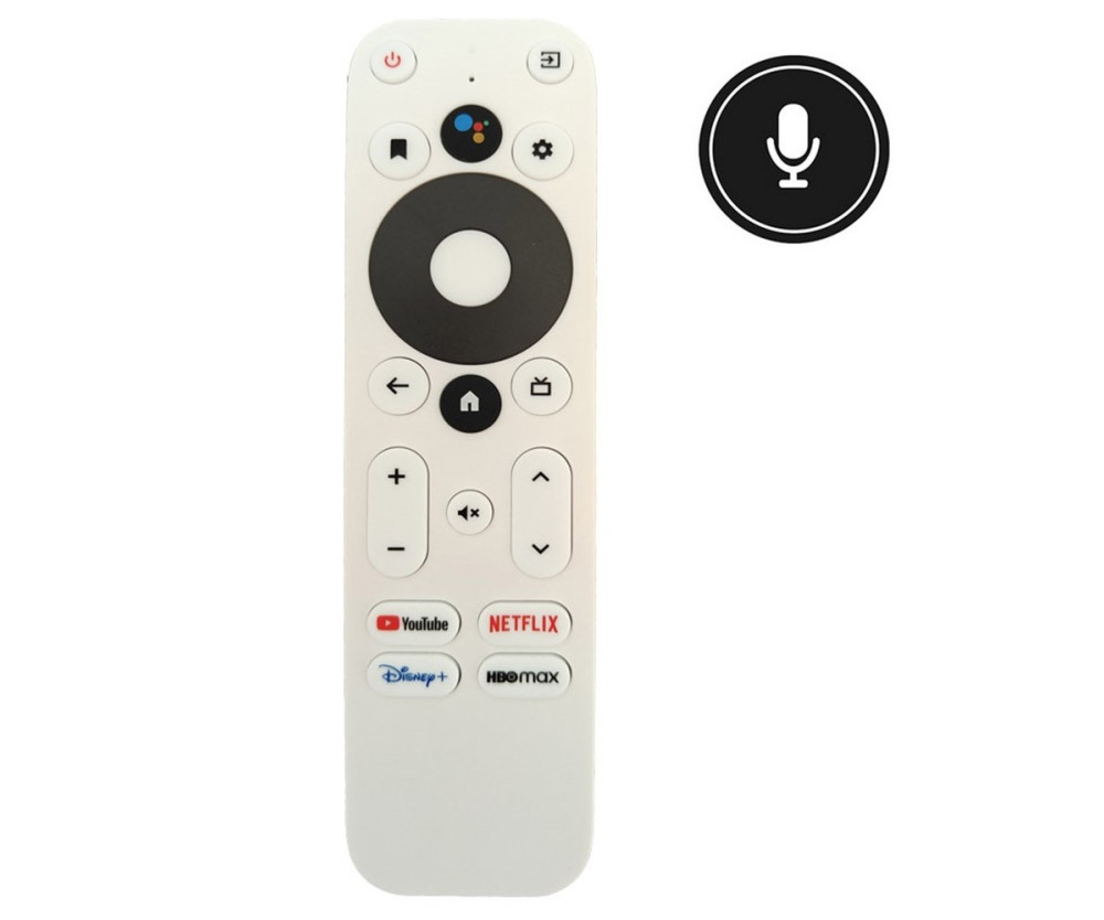 Fjärrkontroll Ersättning för Onn Android TV 4K UHD Box Voice Remote