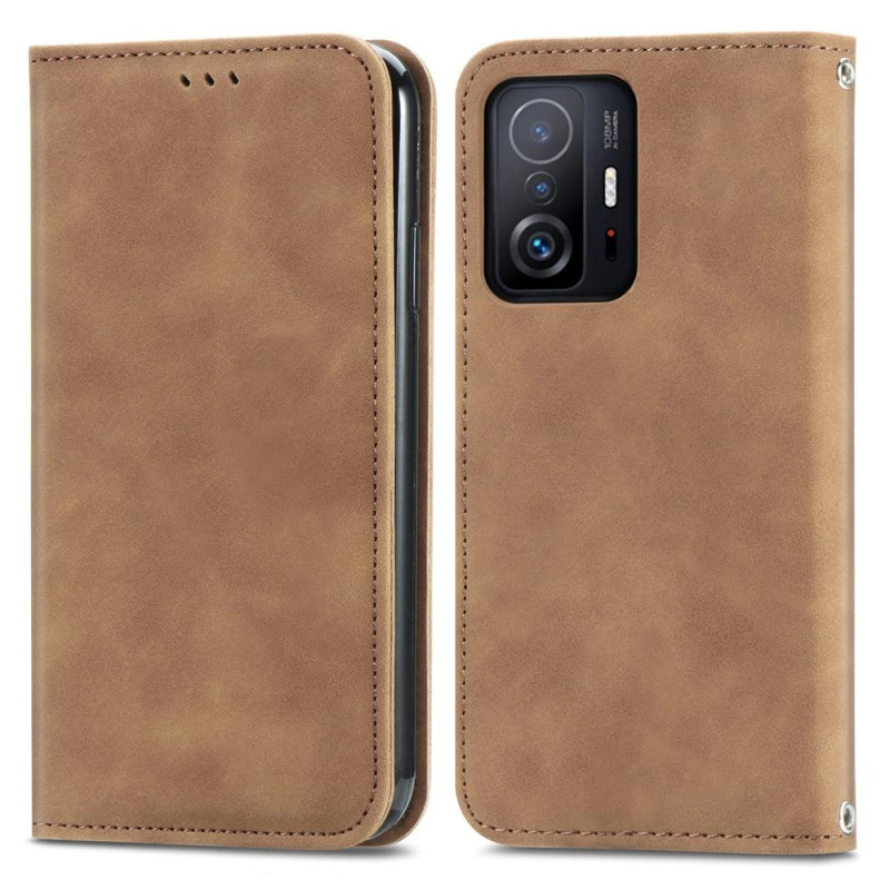 Vintage Wallet Case for Xiaomi 11T Pro / Xiaomi 11T - Brown