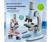 Mikroskop 100X / 600X / 1200X Förstoring Vetenskap Biologisk Experiment