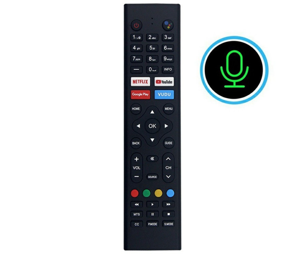 Fjärrkontroll Ersättning för KT1946-HG För JVC TV Röst aktiverad