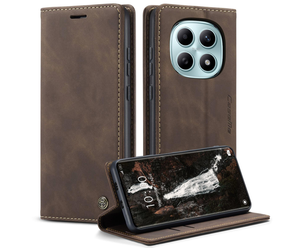 CASEME Plånboksfodral Xiaomi Redmi Note 15 / Xiaomi Poco M8 5G - Coffee