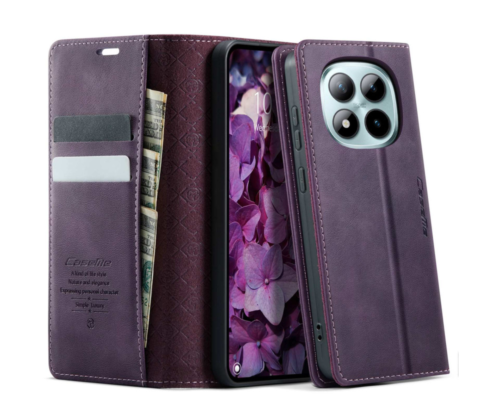 CASEME Plånboksfodral Xiaomi Poco M8 Pro 5G / Xiaomi Redmi Note 15 Pro+ 5G - Lila