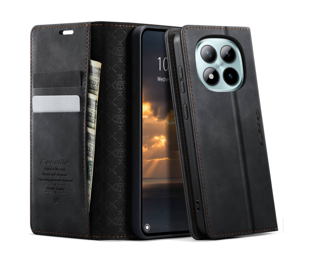 CASEME Plånboksfodral Xiaomi Poco M8 Pro 5G / Xiaomi Redmi Note 15 Pro+ 5G - Svart
