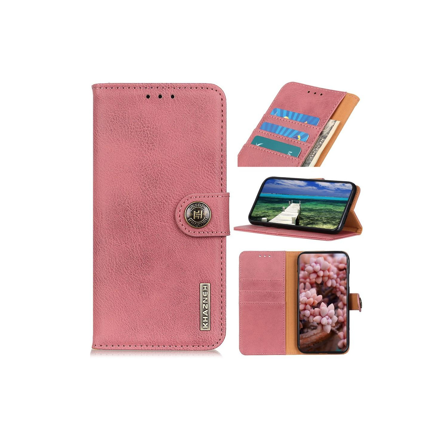 Xiaomi 11T/11T Pro KHAZNEH Lommebok - cover - Rosa