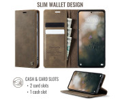 CASEME Plånboksfodral till Xiaomi Redmi Note 15 Pro 5G - Coffee