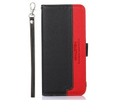 KHAZNEH Plånboksfodral till Xiaomi Redmi Note 15 Pro - Svart-Röd