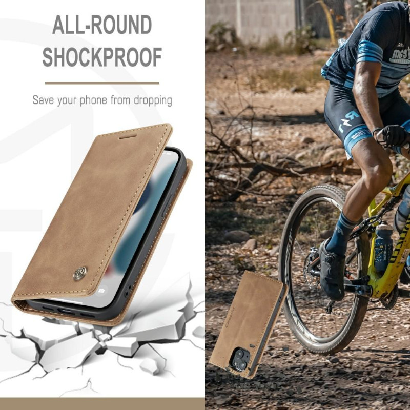 CASEME Lommebok - deksel iPhone 13 - Brun