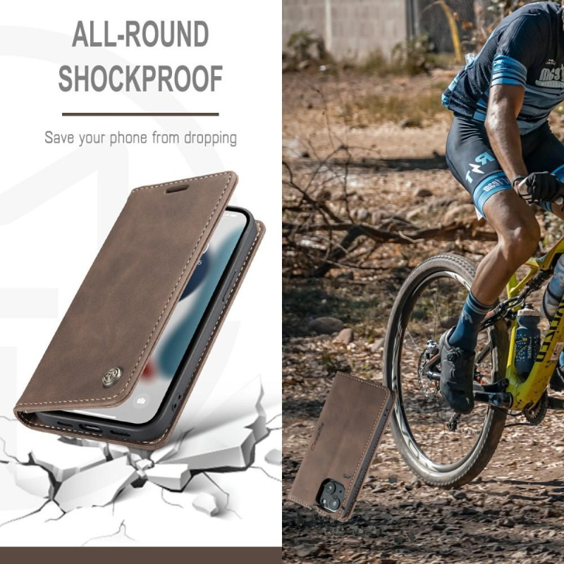 CASEME Retro lompakkokotelo iPhone 13: lle - Kahvi