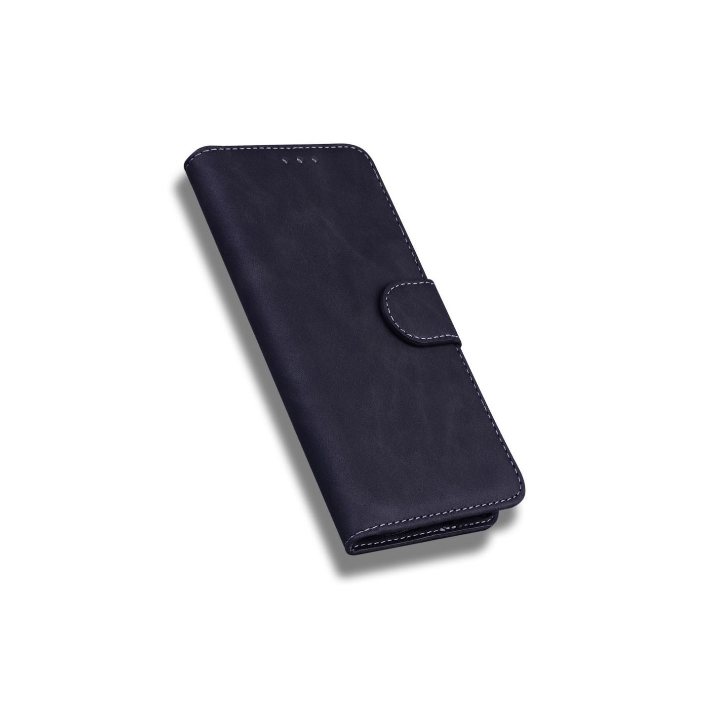 Retro Wallet Stand Case for Huawei P50 Pro - Black